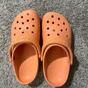 Orange Crocs kids size 6 Junior